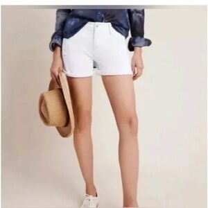 Anthropologie Pilcro Letterpress Slim Boyfriend Denim Jean Shorts